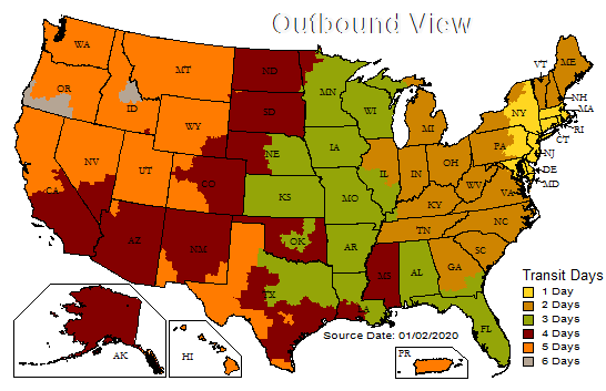 NY Shipping Map